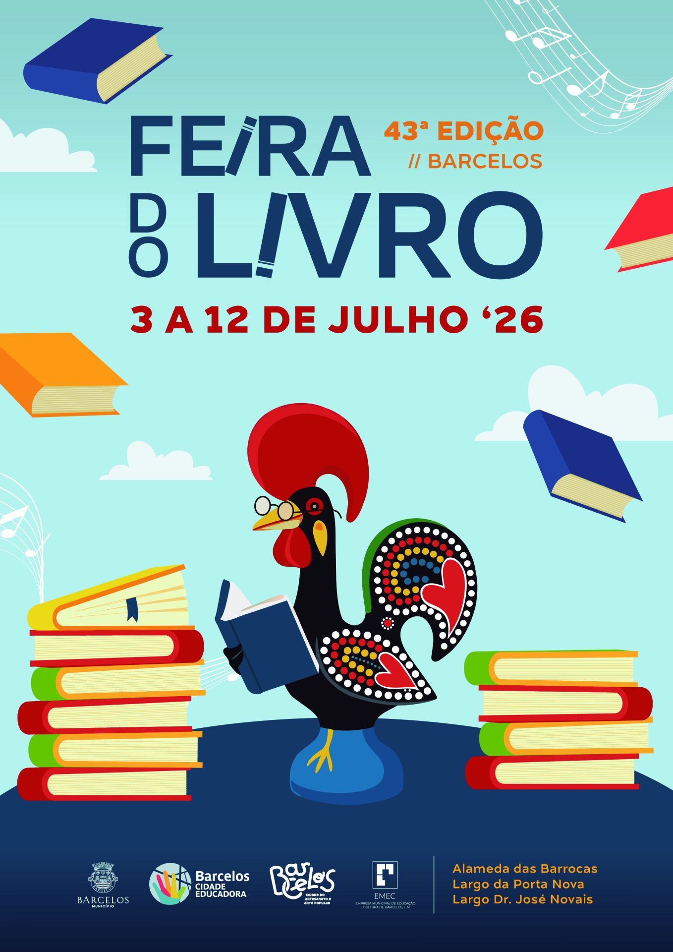 Feira do Livro de Barcelos regressa com literatura, música e grandes nomes da cultura nacional