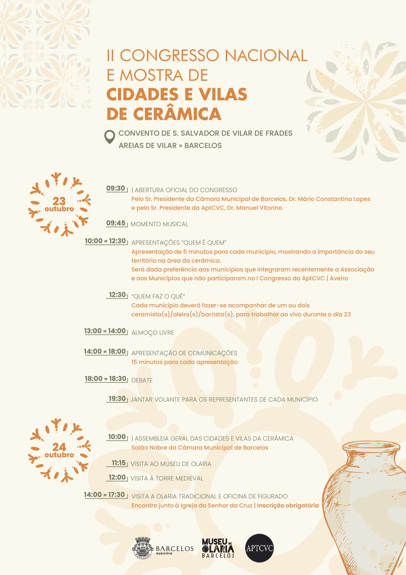 Barcelos recebe II Congresso Nacional  e Mostra de Cidades e Vilas de Cerâmica