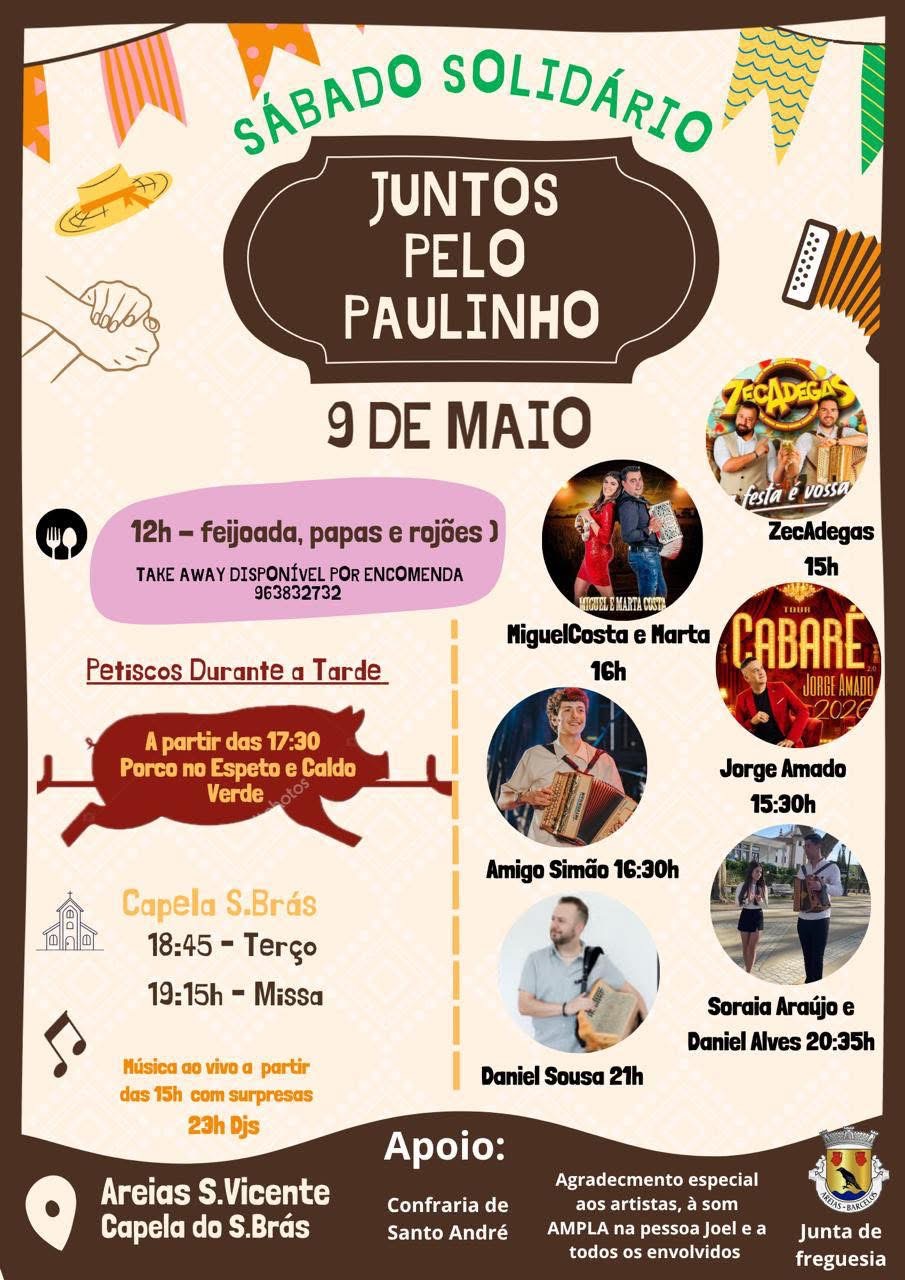 Festa solidária em prol do Paulinho