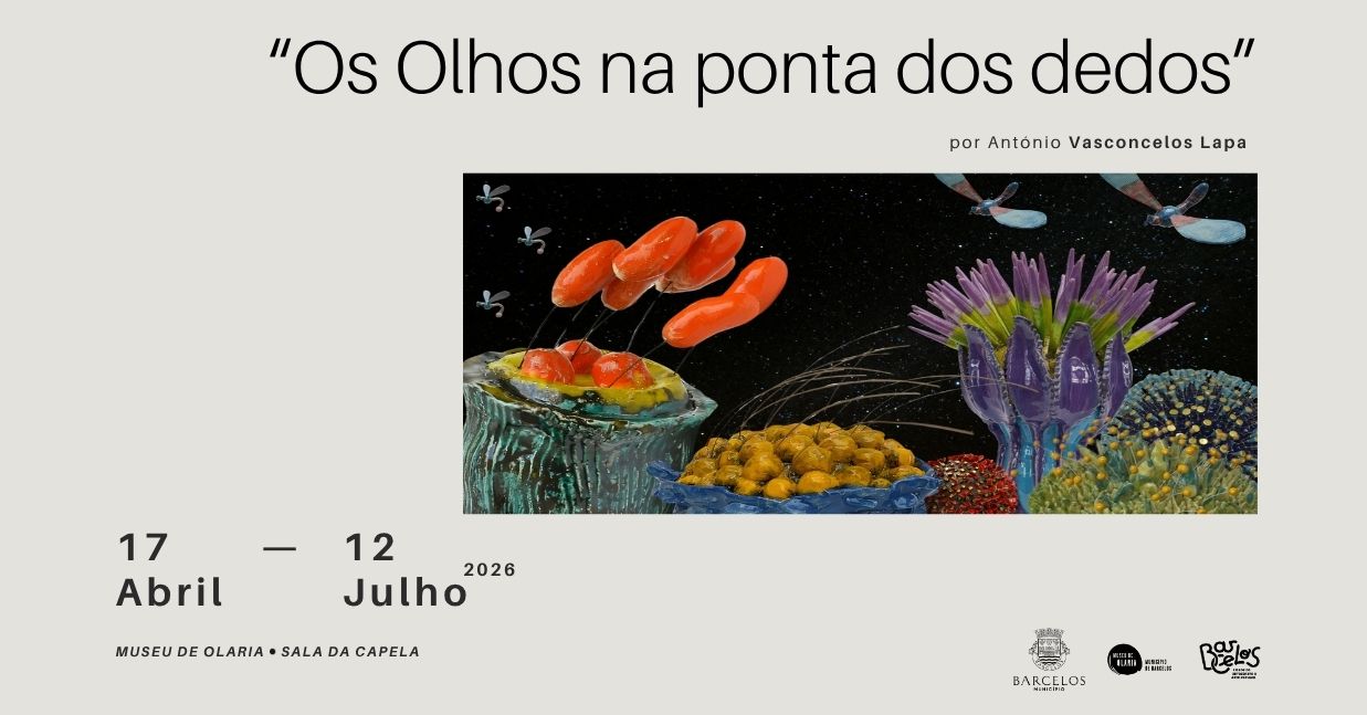 Museu de Olaria acolhe exposição  Os olhos na ponta dos dedos 